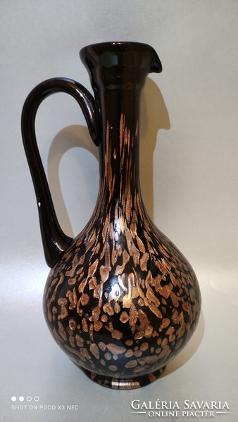 Special exclusive probably v nason murano miracle beautiful black gold glass carafe pouring