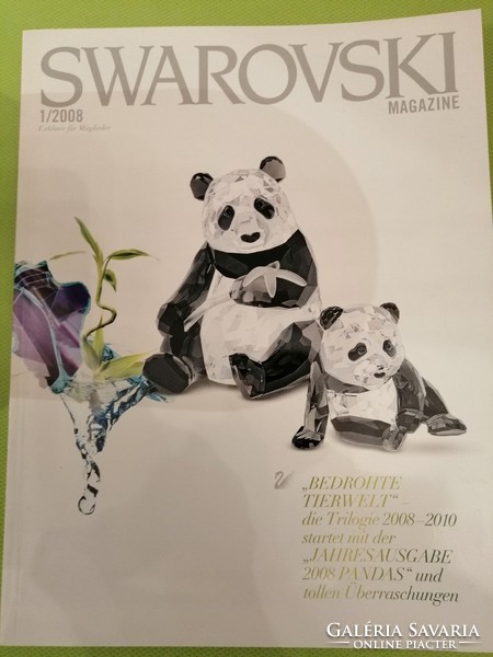 Swarovski crystal 3 pandas