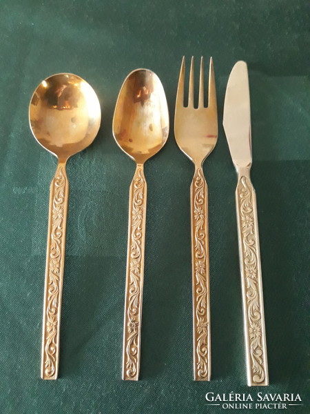 Webber and hill, continental gold plate gilded, English cutlery. Rare!