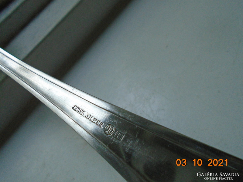 Gowe / wellner silber 90 marked 45 silver plated fork