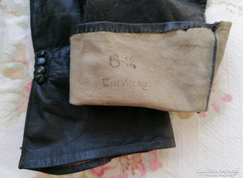 Vintage chevreau women's suede gloves