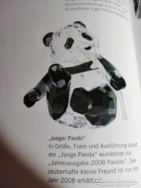 Swarovski crystal 3 pandas