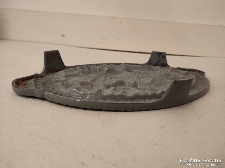 Antique cast iron enameled art deco kitchen utensil coaster nr. 78