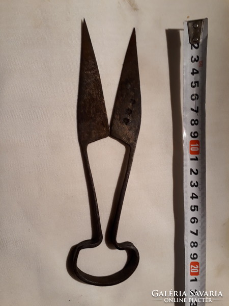 Very old, marked sheep shears, hand forged
