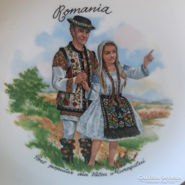Romanian alba july porcelain plate, decorative plate 1