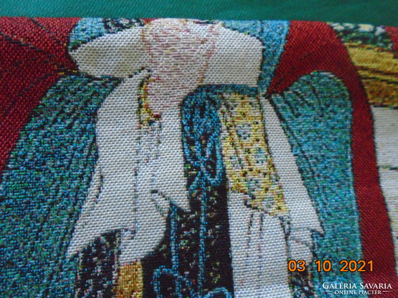 Chinese handmade tapestry with several woven markings
