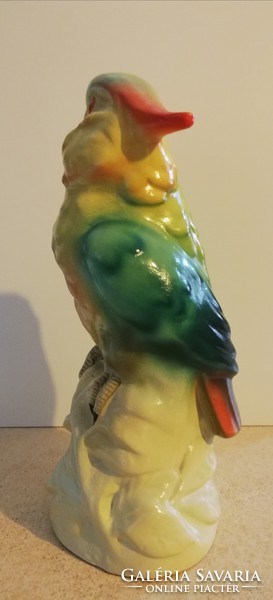 Extrém ritka kerámia ( porcelán ) , nagyobb méretű Német papagáj ( 26 cm )