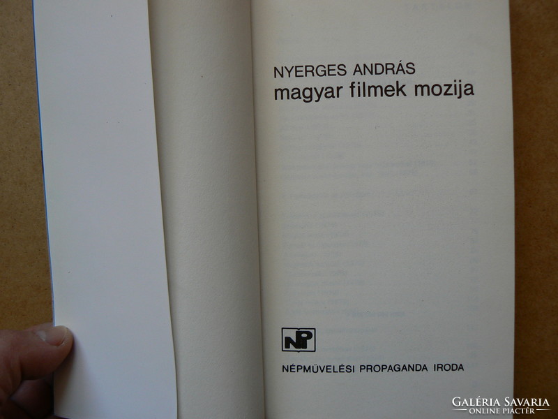 Cinema of Hungarian films, andrás saddle 1980, propaganda book in good condition