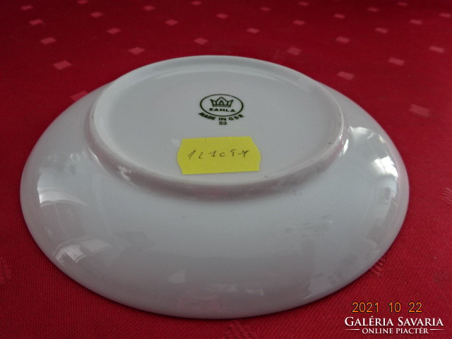 Kahla German porcelain teacup coaster, diameter 13.8 cm. He has!