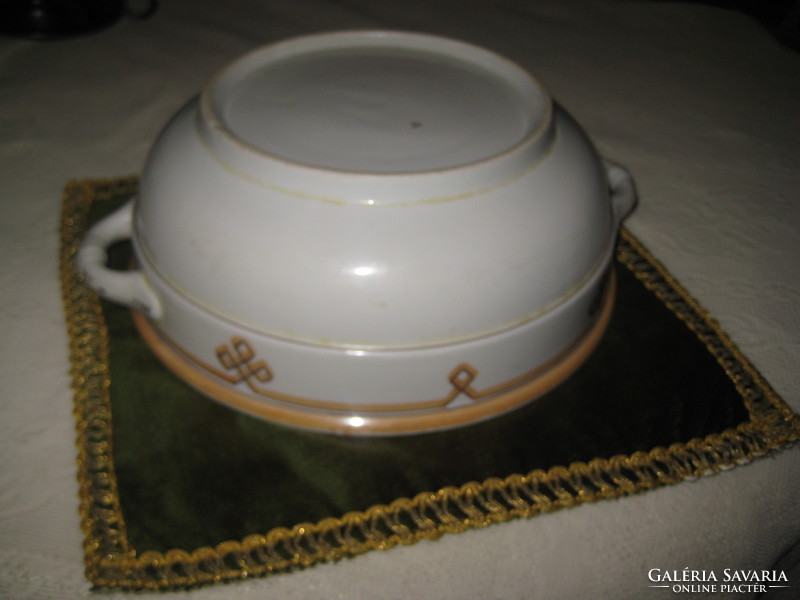 Elbogen bowl with handles, minor wear on the rim, 25.5 x 10 cm