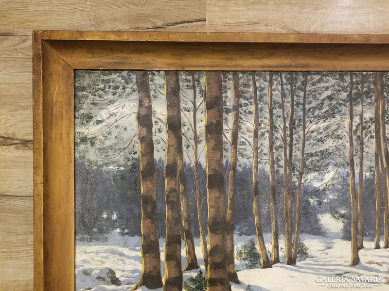 Viktor Olgyai: winter landscape
