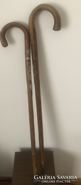 Antique hiking stick walking stick