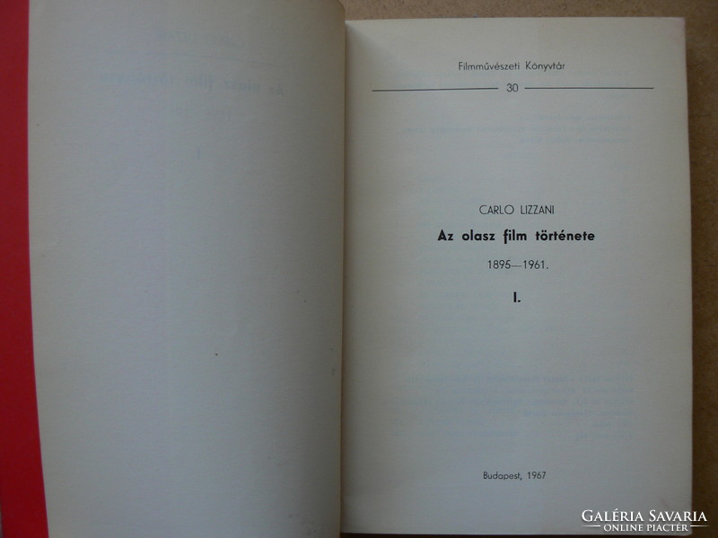 History of Italian film i.-Ii., Carlo lizzani 1967, book in good condition (300 copies), rarity !!!