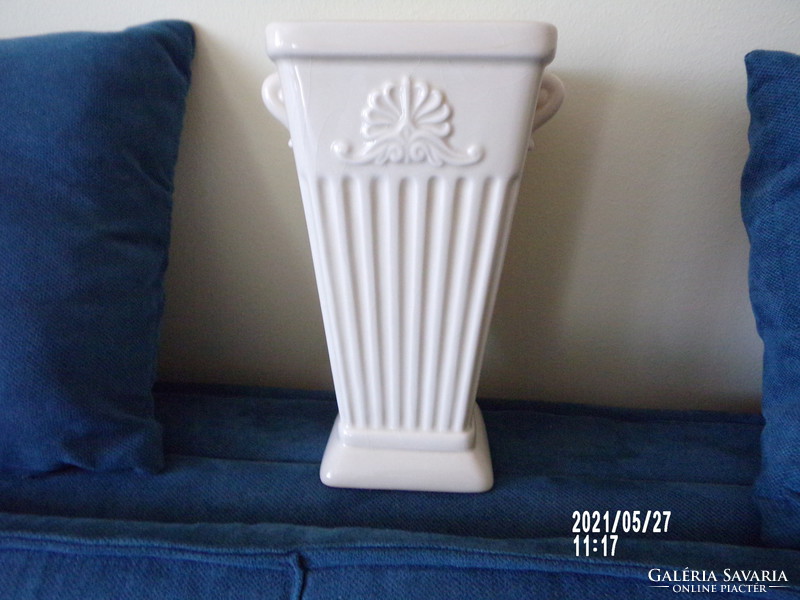 Off-white ikea ceramic vase