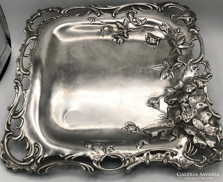 Art Nouveau silver tray