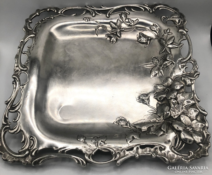 Art Nouveau silver tray