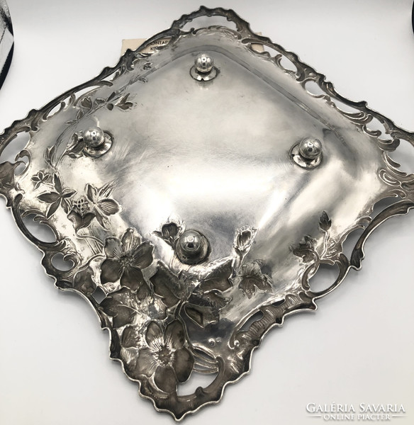 Art Nouveau silver tray