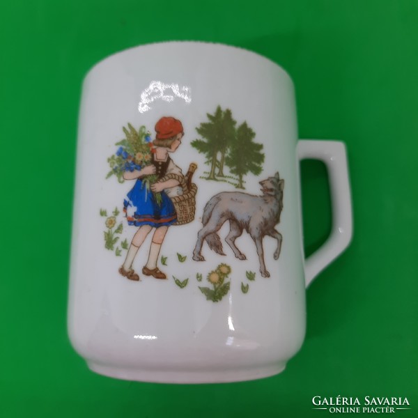 Zsolnay porcelain fairy tale cup