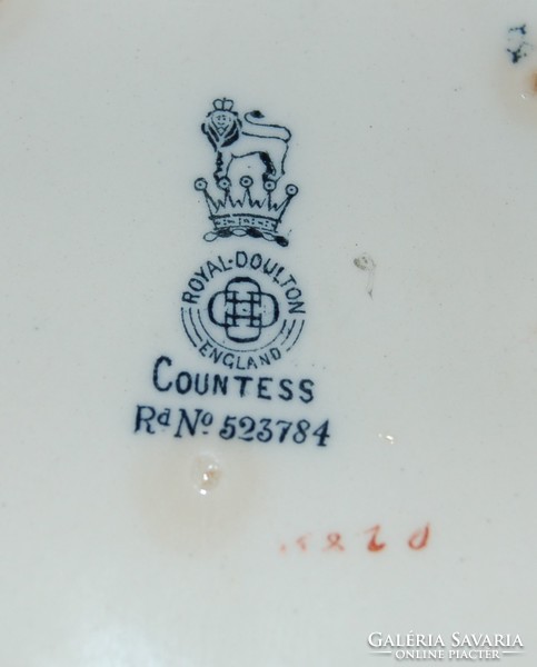 Royal doulton countess oval sauce bowl with lid 1902-1922