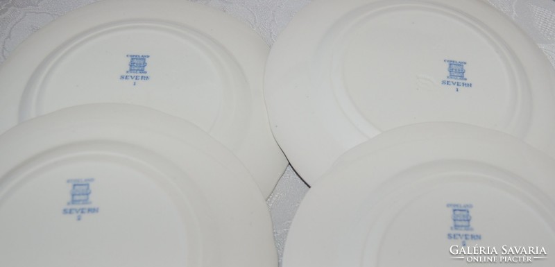 Copeland spode severn pattern 4 sandwich plates 1940