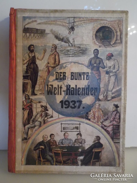 Könyv - 1937 - ÉV - KALENDÁRIUM  - 23,5  x 16  cm - SZÉP ÁLLAPOT