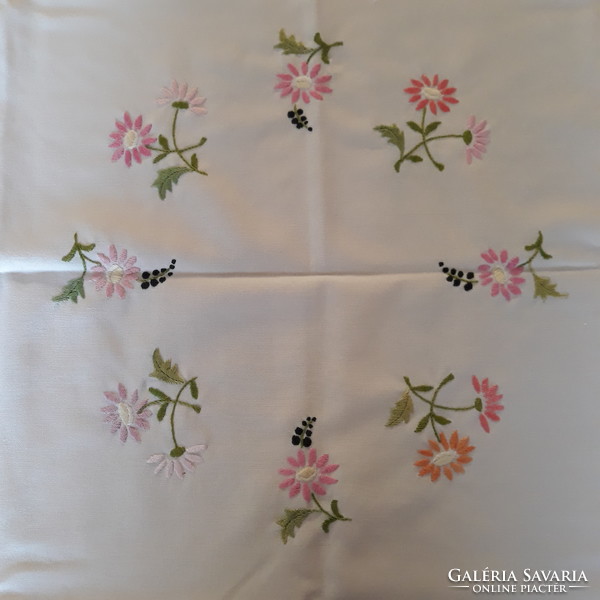 Needlework - hand embroidered tablecloth, centerpiece