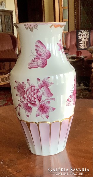 . Árcsökkentés!Herendi porcelán Viktória pur pur váza az 50- es évekből, hibátlan