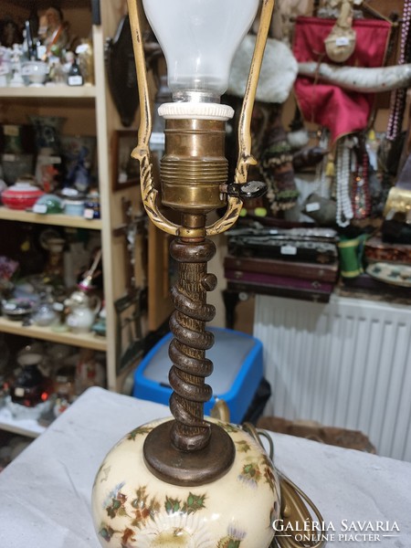 Old zsolnay table lamp