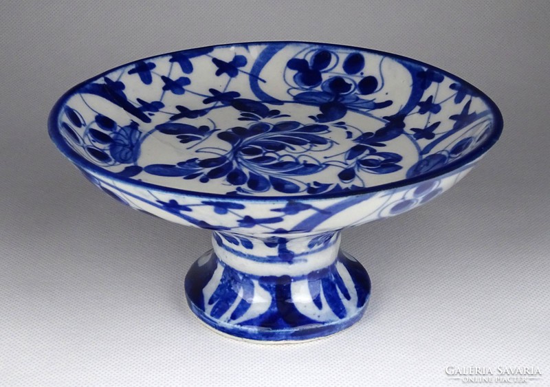 1G363 old small blue and white Chinese porcelain serving bowl