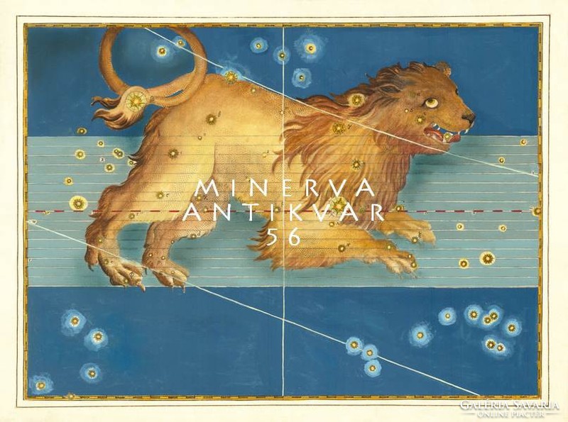Leo Oroszlán csillagkép konstelláció csillagjegy horoszkóp Zodiákus REPRINT J.Bayer Uranometria 1625