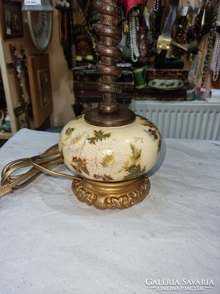 Old zsolnay table lamp