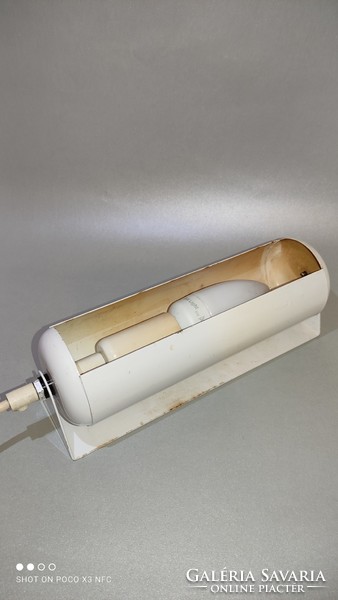 Szuper Mid Century fali lámpa fém búrával olvasó papír cimkével jelzett