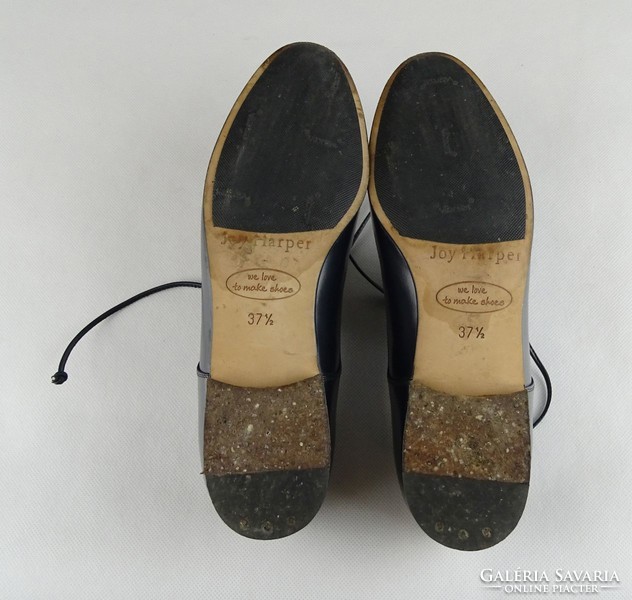 1G453 Joy Harper fekete női bőr cipő 37.5-es méret