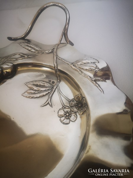 Szecesszió ezüst bécs art nouveau tál