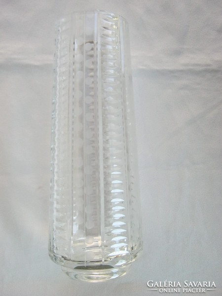 Retro ... Striped-polished polished glass vase