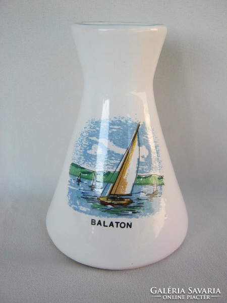 Retro ... Balatoni emlék Bodrogkeresztúri kerámia váza