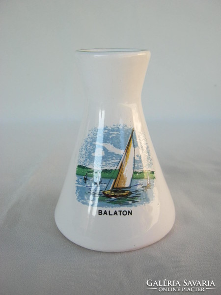Retro ... Balatoni emlék Bodrogkeresztúri kerámia váza