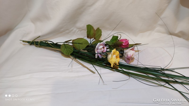 Extremely special price! Porcelain paridom exclusive rose bouquet 5 strands 3 bouquets available
