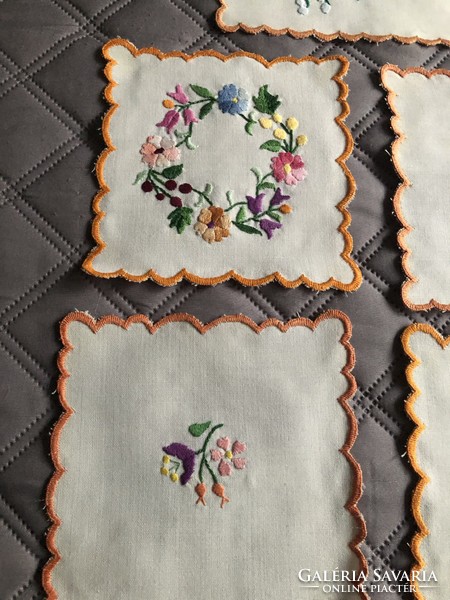 5 15 and 16 cm hand embroidered matyo tablecloths