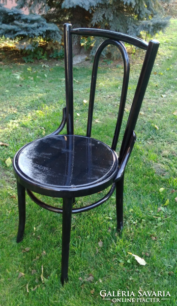 Antik thonet ében fekete , lakkozott  fa szék