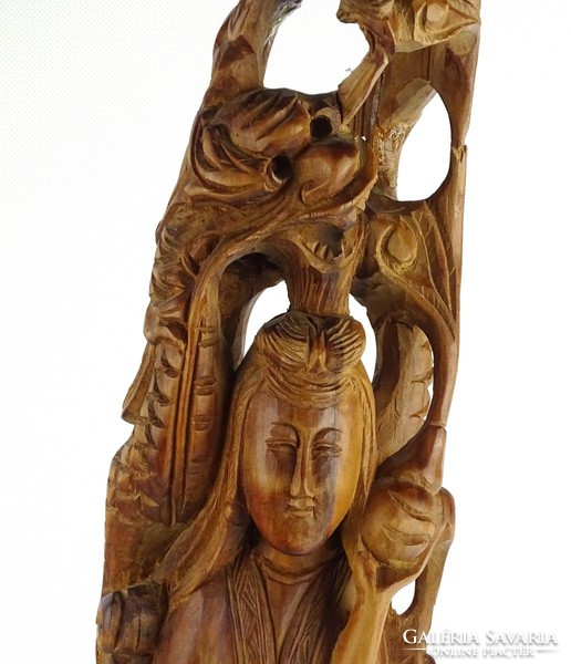 1G389 large oriental wood carving dragon wood carving 59.5 Cm
