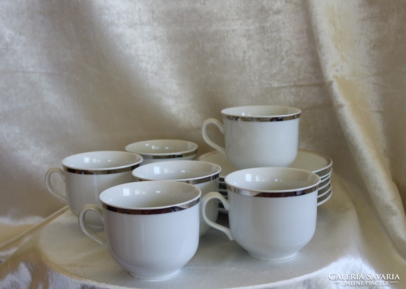 Antique tk thurn czechoglovakia angelika porcelain tea / coffee set 6 pcs