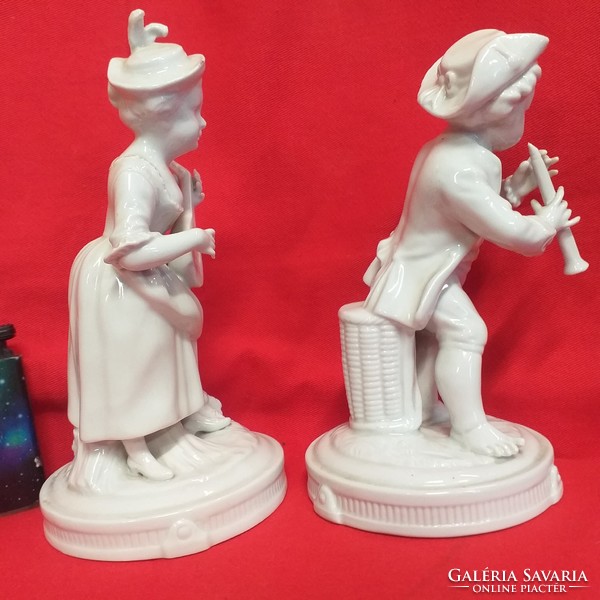 German, German Unterweissbach musical kid couple porcelain figurine.