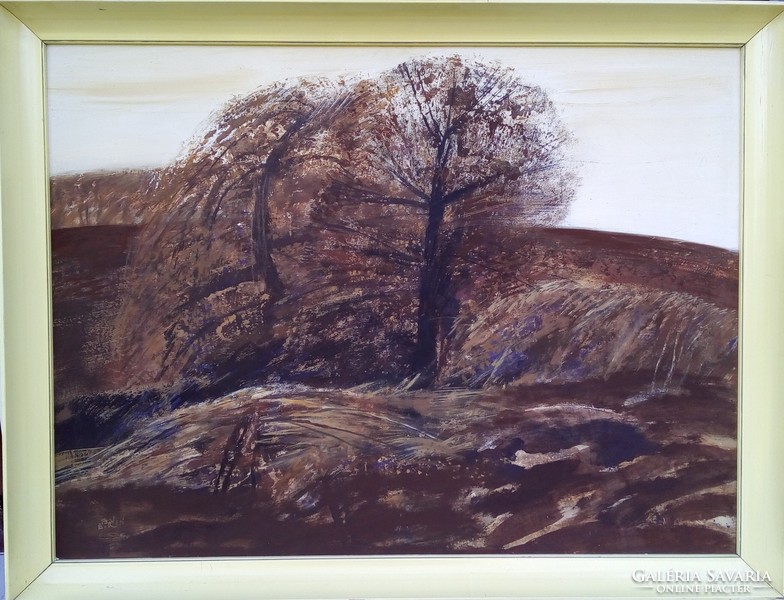 Painting, Balogh ervin, trees, 1980