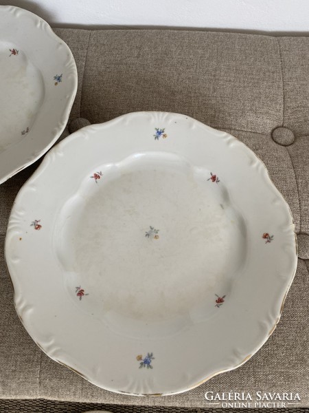 Zsolnay flower pattern flat plate