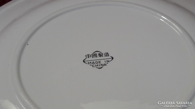 Krizantémos porcelán tányér