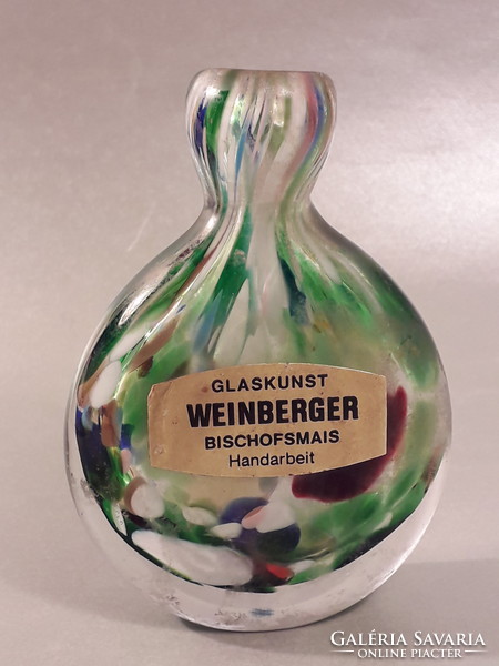 Weinberger vastag üveg tubák tabak tartó dohánytartó parfümös dugó nélkül vagy mini váza