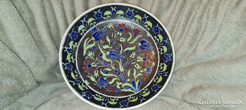 Zsolnay historicizing beautiful bay serving plate