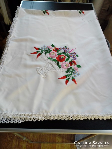 Kalocsa hand embroidered large tablecloth