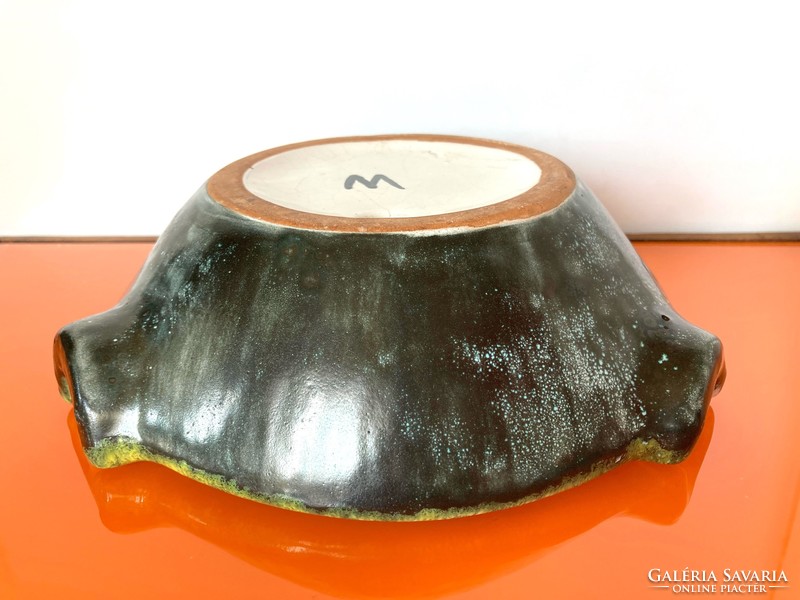 Art ceramic ashtray, ashtray - 21 cm